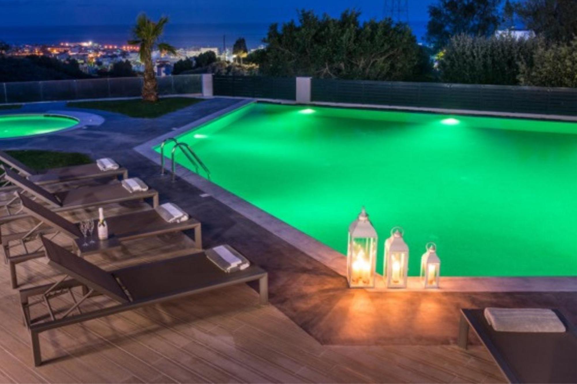 Orama Luxury Villa 4 Bedrooms With Private Pool Hersonissos  Exterior foto