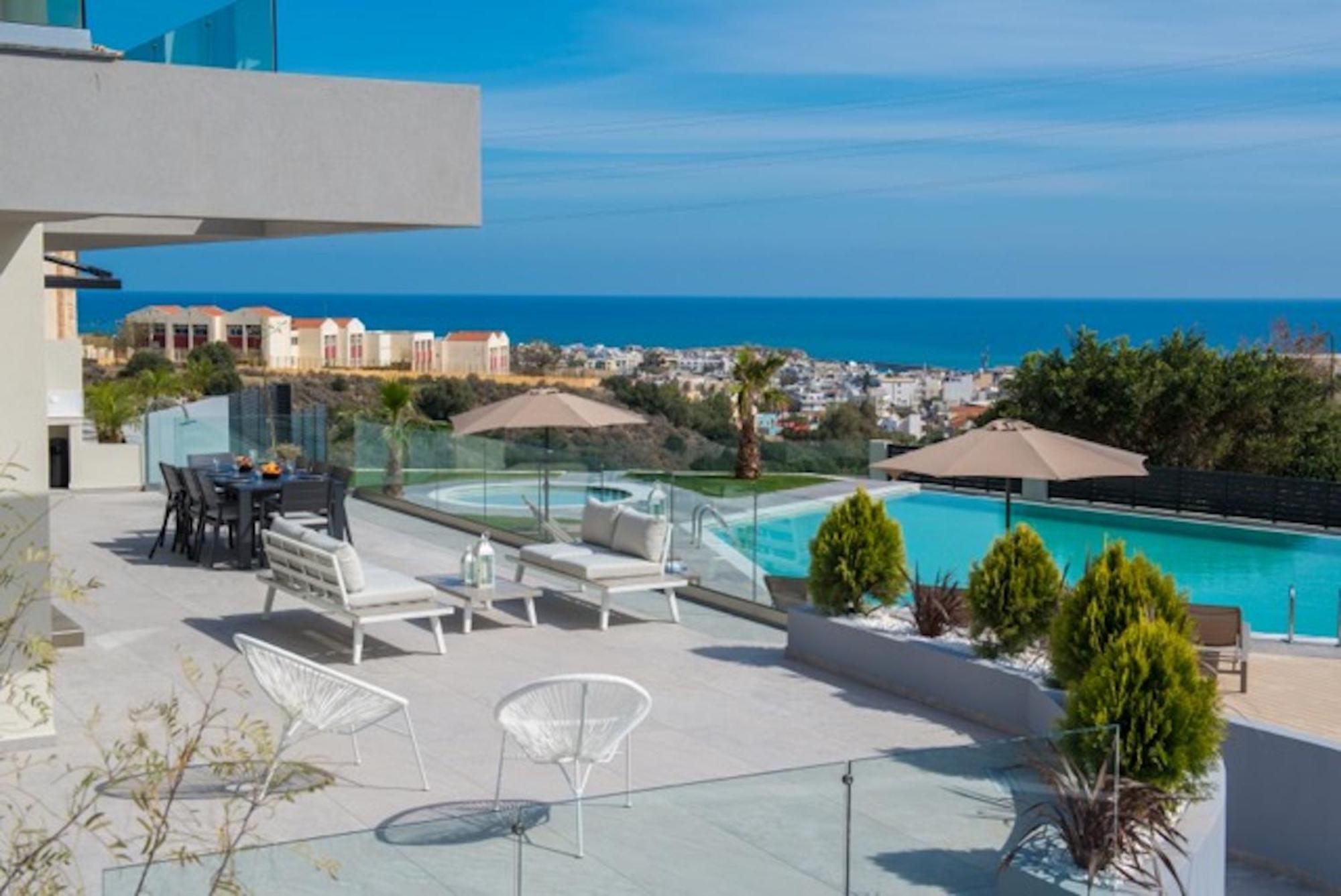 Orama Luxury Villa 4 Bedrooms With Private Pool Hersonissos  Exterior foto
