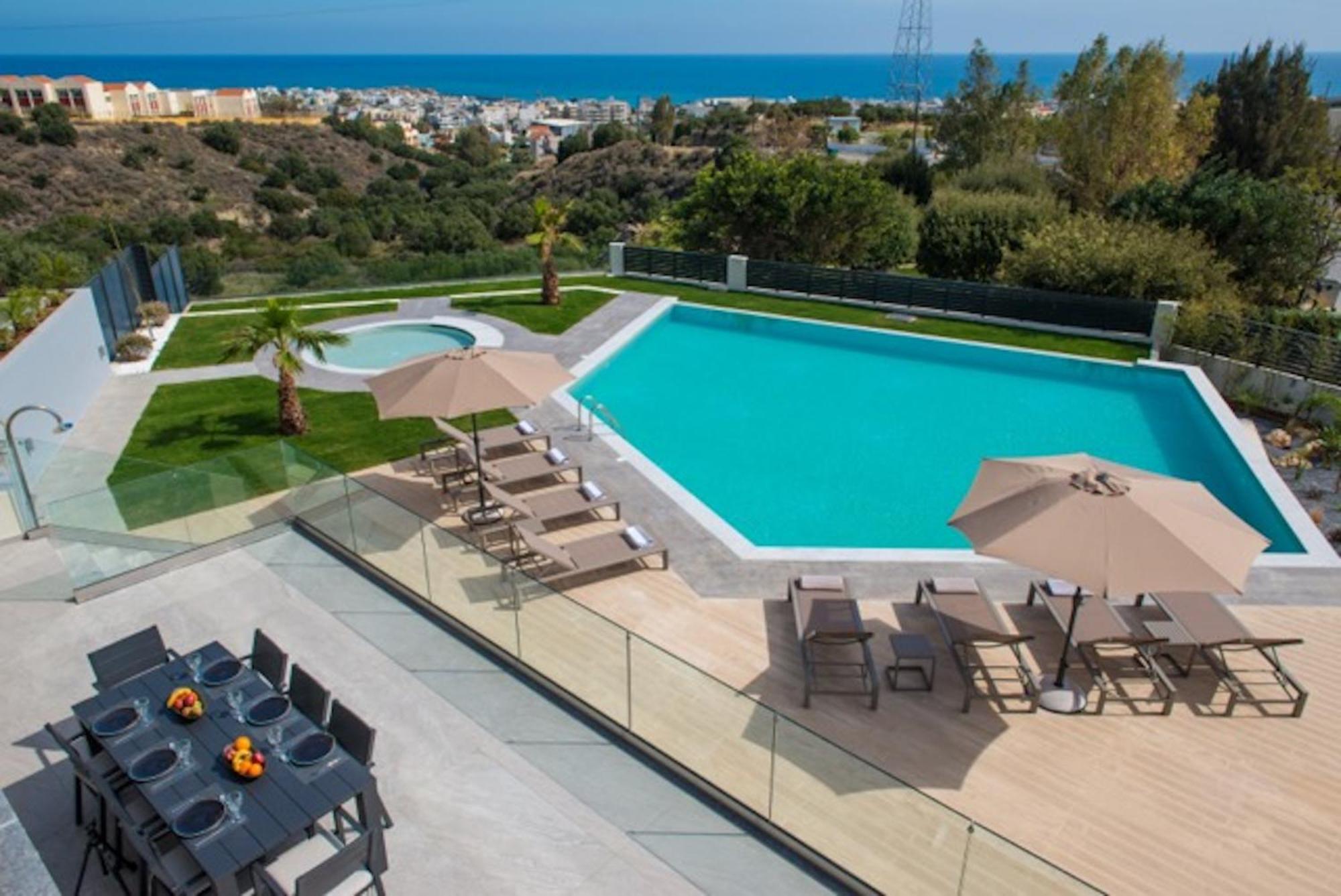 Orama Luxury Villa 4 Bedrooms With Private Pool Hersonissos  Exterior foto